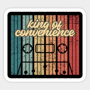 king of convenience cassette retro vintage Sticker